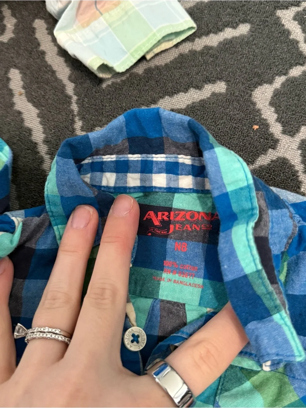 Baby boy flannel set